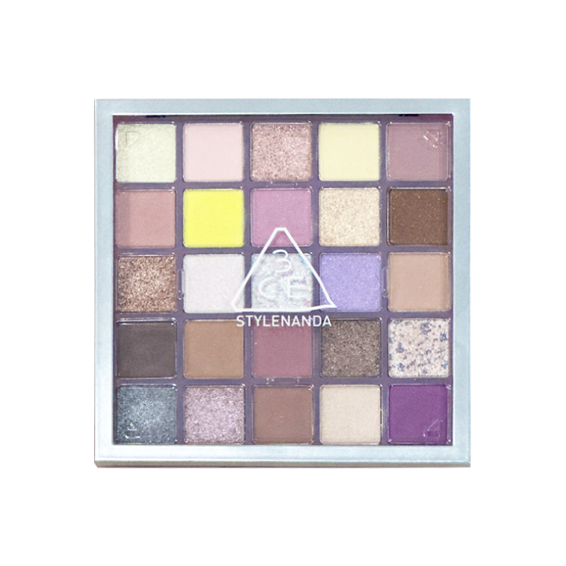 3CE眼影新色二十五色眼影盘25多用色柠紫多色珠光提亮芋泥色紫色