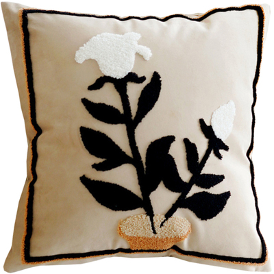 卧室沙发抱枕套靠垫棕色植物燕麦