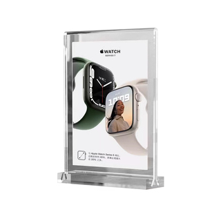 亚克力A4展示架摆台卡桌面广告支架透明餐桌立牌台牌产品宣传展架