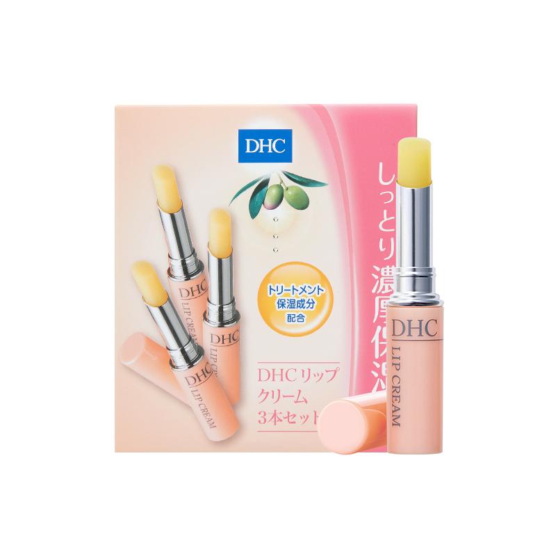 【3支礼盒】DHC橄榄润唇膏保湿唇霜滋润3支装保税进口