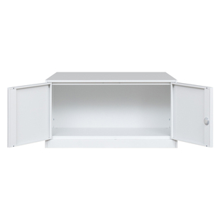 飘窗柜储物柜全钢阳台柜收纳柜矮柜地柜窗边卧室柜子防潮防晒带锁