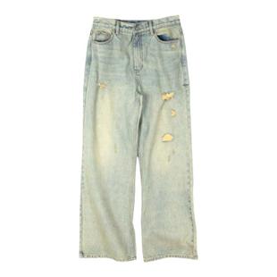 化学制品 中古感 矿工破坏牛仔裤 P2_BLU_JEANS