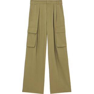 IT Tibi女装阔腿工装长裤新品摩登气场宽松纯色休闲裤S3327XL