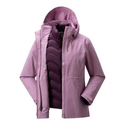 乐飞叶户外三合一外套女