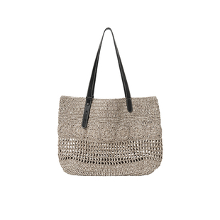 【李兰迪同款】ANGELSKY草编包女度假风托特包大容量编织包包女