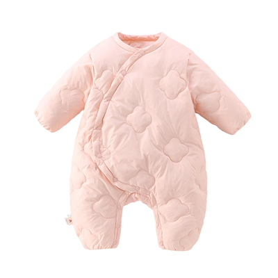 婧麒婴儿羽绒服秋冬保暖连体衣