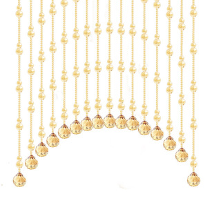 网红水晶葫芦珠帘卧室门帘隔断玄关过道阳台厕所免打孔客厅挂帘子