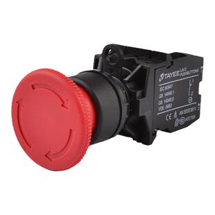 TAYEE上海天逸 LA42J-01/R 急停按钮22MM孔红色紧停 JF自锁开关