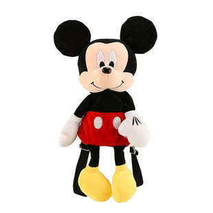 米老鼠米奇米妮毛绒公仔双肩包可爱女孩儿童卡通玩偶背包生日礼物