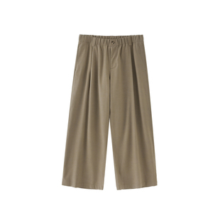 BUTTBILL 26SS复古莱赛尔棉麻阔腿垂感通勤宽松休闲长裤子男裤