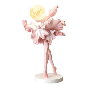 抽象艺术女孩桌面摆件氛围灯客厅电视柜旁高级感装饰品卧室床头灯