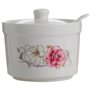 陶瓷盐罐子调料品罐厨房家用面馆圆形调味猪油辣椒大罐带盖耐高温