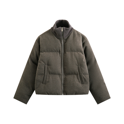 COLN秋冬呢料加厚棉衣