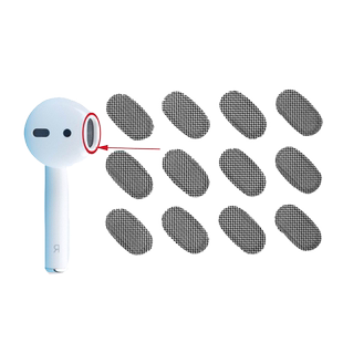 适用于苹果airpods耳机防尘网QCY T8椭圆过滤网真无线蓝牙苹果一二代听筒网膜2代diy配件防掉防滑恩科调音棉