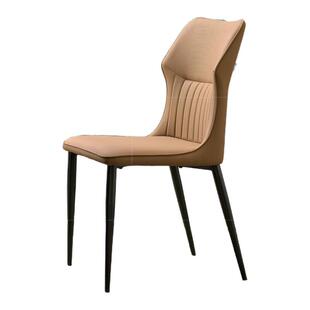 餐椅家用靠背凳子餐桌椅意式极简轻奢风酒店单人椅子北欧麻将座椅