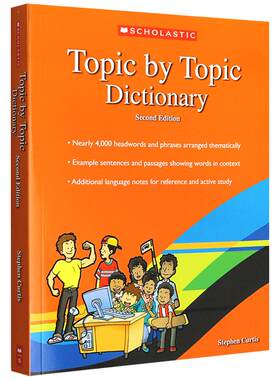 学乐英语主题分类词典 Topic by Topic Dictionary 英文原版全彩英英字典辞典 英文版 儿童分类记单词英文字典工具书籍