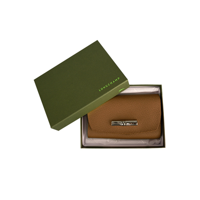 【自营】LONGCHAMP/珑骧ROSEAU荔枝纹竹节钱包折叠钱夹30002HPN