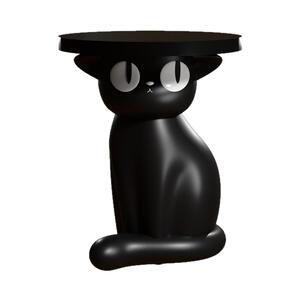 客厅黑猫茶几装饰落地摆件家居客厅电视柜边几玄关床头柜置物架