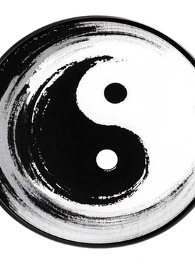 五行八卦太极图挂画新中式玄关圆形装饰画书房茶室背景墙禅意壁画