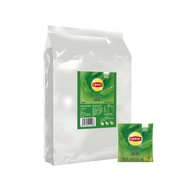 立顿绿茶茶包160g纸包装独立装80小包袋泡茶包茶叶酒店装立顿茶包