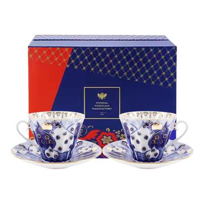 LOMONOSOV俄皇屋顶花园咖啡杯碟