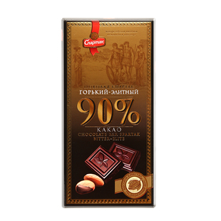 新品特价斯巴达克黑巧克力56%72%90%99%白俄罗斯原装进口纯可可脂