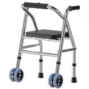 老人助行器手推代步车可坐下肢无力行走助力器康复走路辅助扶手架