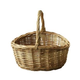 采摘篮子藤编收纳篮柳编手提篮水果篮手工编织筐篮月子花篮田园