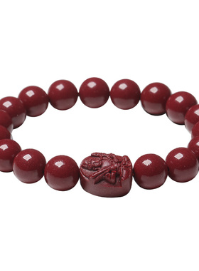 朱砂本命佛手串男女本命年十二生肖守护神手链紫金砂饰品刻字定制