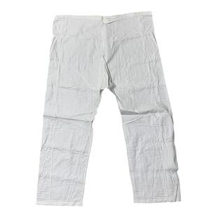 老货透气空卫生单裤子男白色夏季纯棉布宽松长款家庭裤子