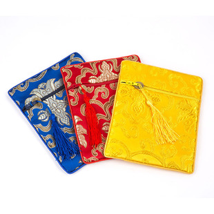 新款拉链袋 笔袋包经袋中式手抄经袋经书袋 书包布袋子