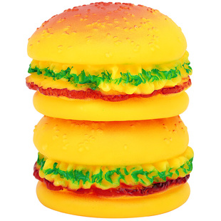 狗发声玩具大中小型犬玩具耐咬磨牙发声仿真汉堡拉布拉多解闷玩具