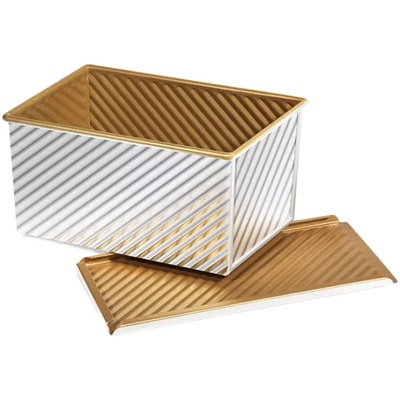 三能不沾不粘带盖烘焙模具土司盒