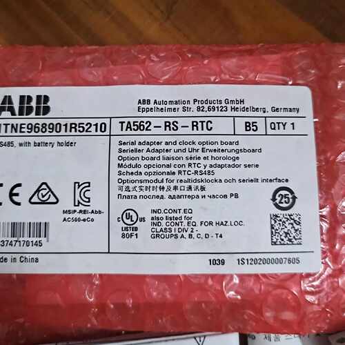 议价ABB   TA562-RS-RTC  PLC模块   全新正品   议价出售