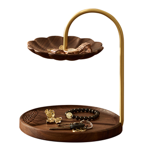 入户门玄关钥匙收纳架实木桌面创意装饰摆件首饰手串乔迁新居礼品