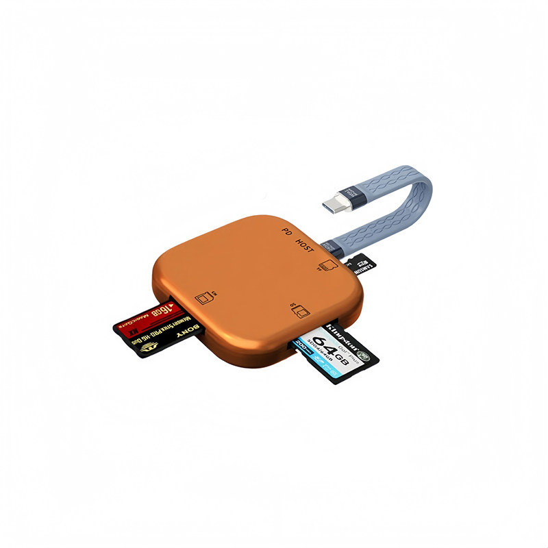 磁吸高速读卡器相机Type-C手机SD卡TF卡ms内存卡存储读取器充电传输otg接口适用苹果17大疆影石ccd电脑笔记本