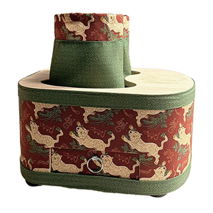 明大妈实木足灸箱脚底艾灸盒无烟足底家用脚部专用灸具熏蒸仪神器