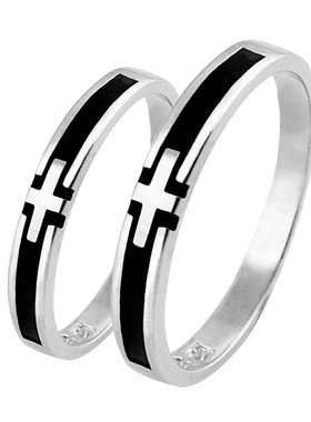 925纯银对戒简约情侣戒指