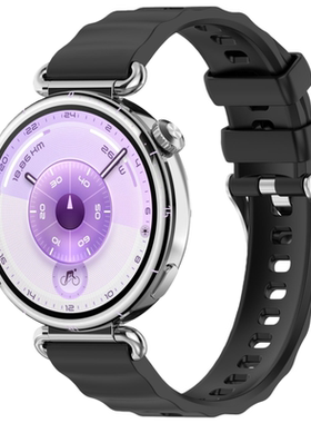 适用华为GT6手表gt5pro表带同款硅胶时尚波浪gt4女士watch5腕带41mm42亲肤透气舒适运动表链高级小众夏天配件