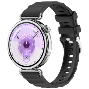 适用华为GT6手表gt5pro表带原装同款硅胶时尚波浪gt4女士watch5腕带41mm42亲肤透气舒适运动表链高级小众配件
