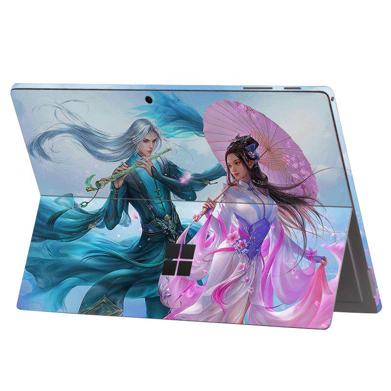 microsoft微软surface皮纹贴纸