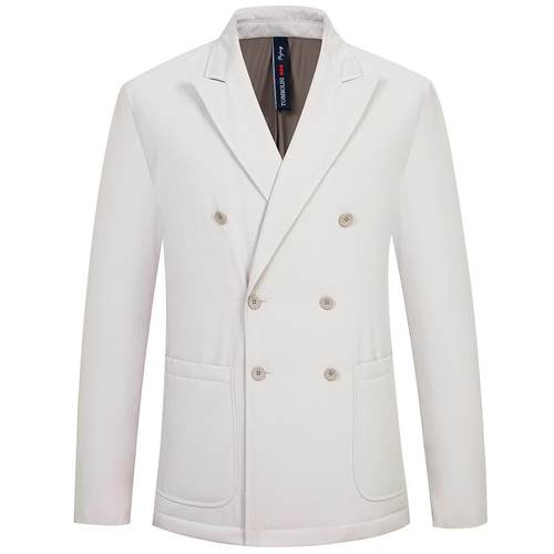 【西装式鹅绒服】TOMBOLINI/东博利尼冬新款男士双排扣羽绒服单西