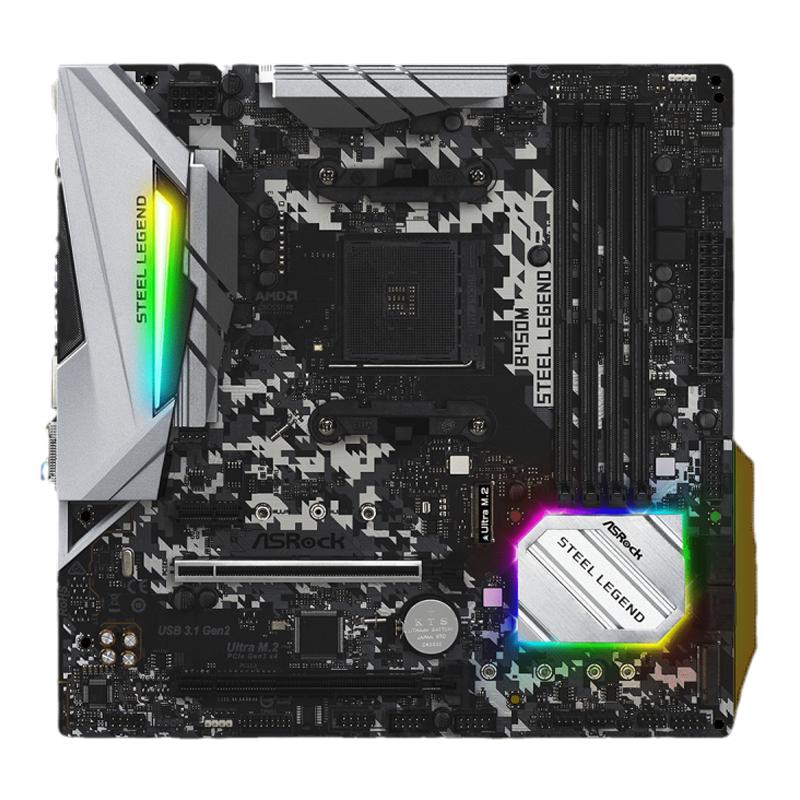 华擎B550M-HDV B550M-PRO4主板WIFI 支持3500X 5500 5600X 全新