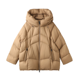 PENNYPENG零压感冬季新款保暖轻盈经典设计感连帽保暖鹅绒外套