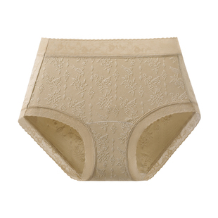 古今内裤女2025新款桑蚕丝新国风10A 中高腰大码无痕三角裤不夹臀