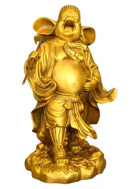 纯黄铜猪八戒摆件招财生肖猪