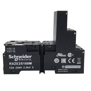 正品施耐德RXZE2S108M继电器底座 小八脚 12A 适配RXM2AB继电器