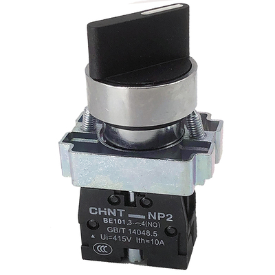 正泰按钮开关旋钮平头带灯急停