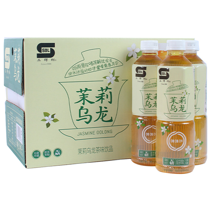 三得利SDL茉莉乌龙茶15瓶*500ML绿茶味饮料无糖0脂0卡整箱瓶装