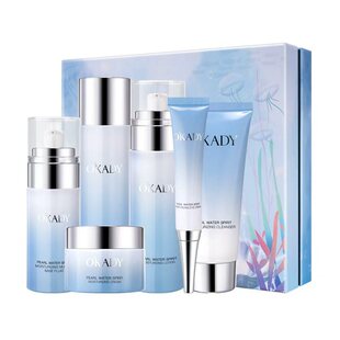 欧佩珍珠水精灵润泽保湿六件套装护肤品紧致抗皱透亮光曜玻尿酸